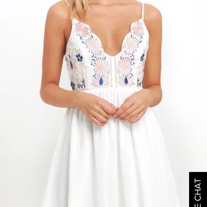 Short white dress